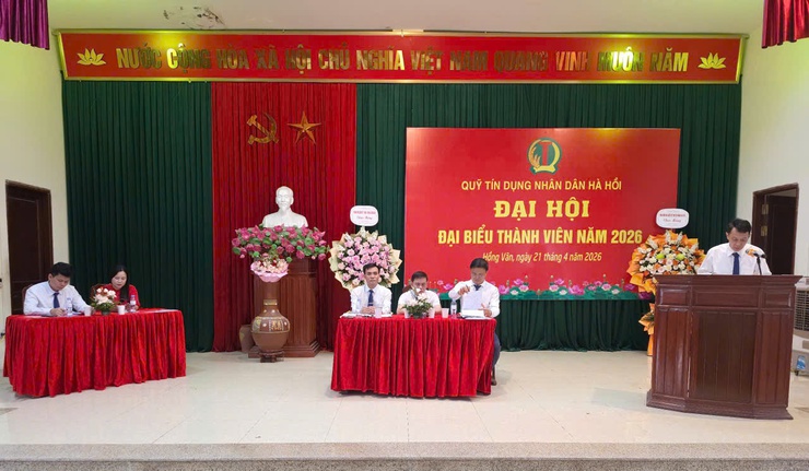 Đại hội đại biểu thành viên thường niên Quỹ Tín dụng Nhân dân Hà Hồi năm 2026- Ảnh 1.
