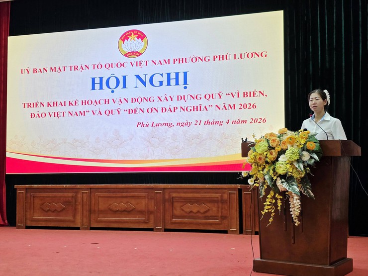 UB MTTQ VN phường Phú Lương sơ kết công tác Quý I/2026: Phát động ủng hộ quỹ "Vì biển đảo Việt Nam" và quỹ "Đền ơn đáp nghĩa" năm 2026- Ảnh 2.