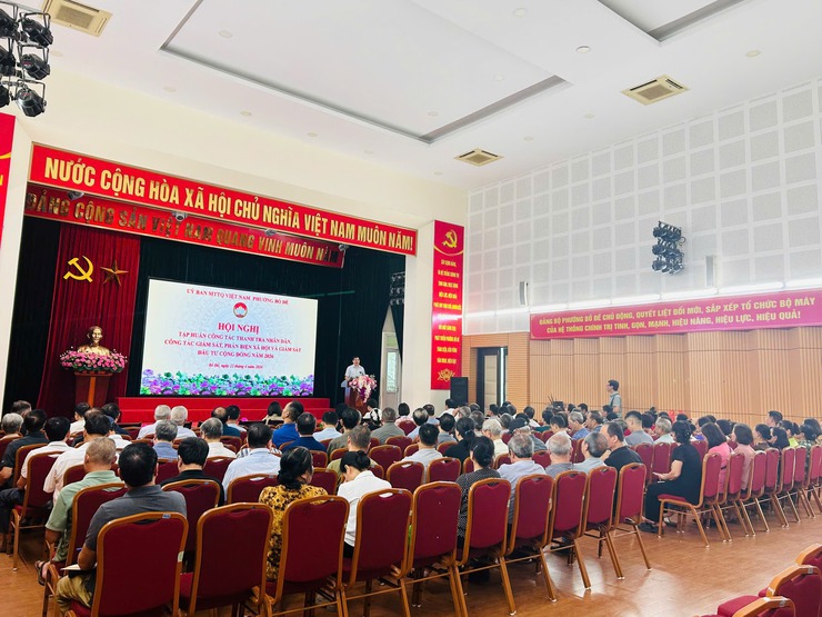 Hội nghị tập huấn công tác thanh tra nhân dân, công tác giám sát, phản biện xã hội và giám sát đầu tư của cộng đồng năm 2026- Ảnh 3.