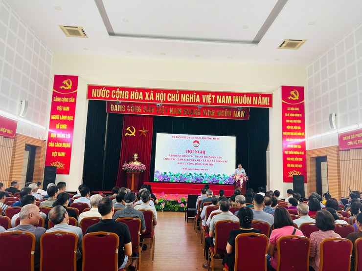 Hội nghị tập huấn công tác thanh tra nhân dân, công tác giám sát, phản biện xã hội và giám sát đầu tư của cộng đồng năm 2026- Ảnh 1.