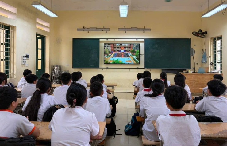 Các trường THCS trên địa bàn xã sôi nổi "Tiết học Gen Z": Tự hào Hà Nội – Sống chuẩn an toàn"- Ảnh 3.