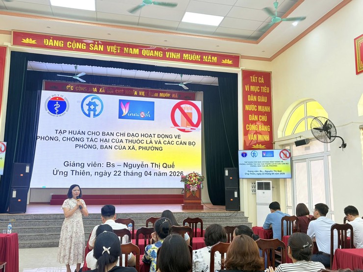 Ứng Thiên Tổ Chức Tập Huấn Phòng, Chống Tác Hại Của Thuốc Lá Năm 2026- Ảnh 2.