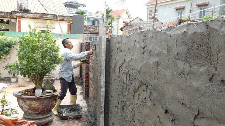 nhân dân xóm 4, thôn Yên Bồ, xã Vật Lại tích cực hiến đất, chung sức xây dựng đường giao thông nông thôn- Ảnh 6.