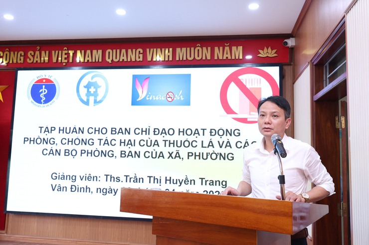 VÂN ĐÌNH TỔ CHỨC TẬP HUẤN PHÒNG, CHỐNG TÁC HẠI THUỐC LÁ NĂM 2026- Ảnh 1.
