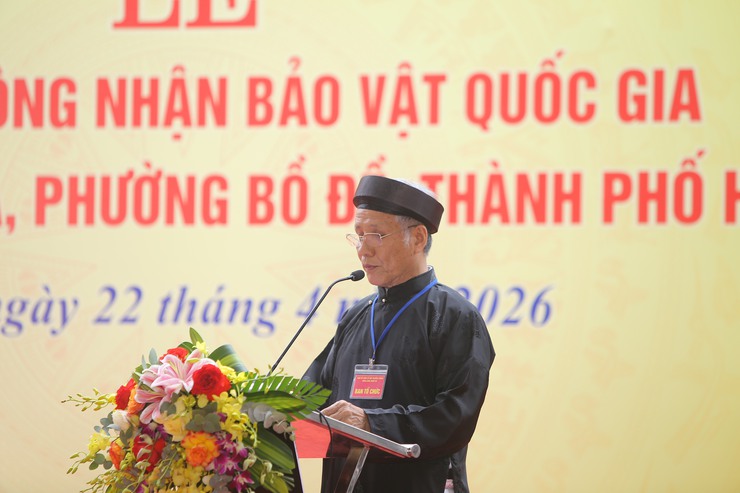 Phường Bồ Đề đón Bằng công nhận Bảo vật Quốc gia chuông chùa An Xá- Ảnh 5.