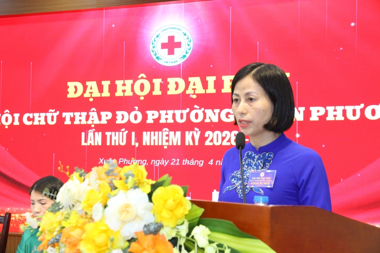Đại hội Hội Chữ thập đỏ phường Xuân Phương lần thứ I, nhiệm kỳ 2026-2031: Lan tỏa giá trị nhân ái, thực hiện chính sách an sinh xã hội bền vững- Ảnh 3.