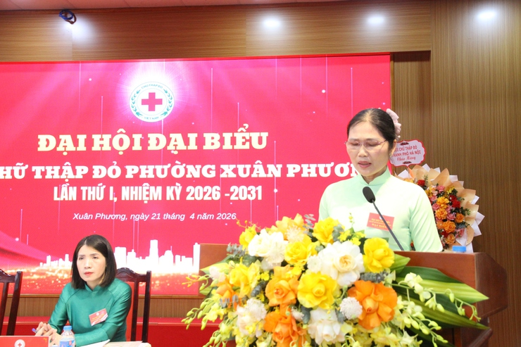 Đại hội Hội Chữ thập đỏ phường Xuân Phương lần thứ I, nhiệm kỳ 2026-2031: Lan tỏa giá trị nhân ái, thực hiện chính sách an sinh xã hội bền vững- Ảnh 10.