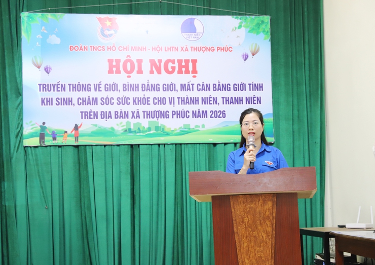 Hơn 100 đoàn viên thanh niên xã Thượng Phúc được truyền thông về Giới, bình đẳng giới, mất cân bằng giới tính khi sinh và chăm sóc sức khỏe vị thành niên, thanh niên- Ảnh 4.