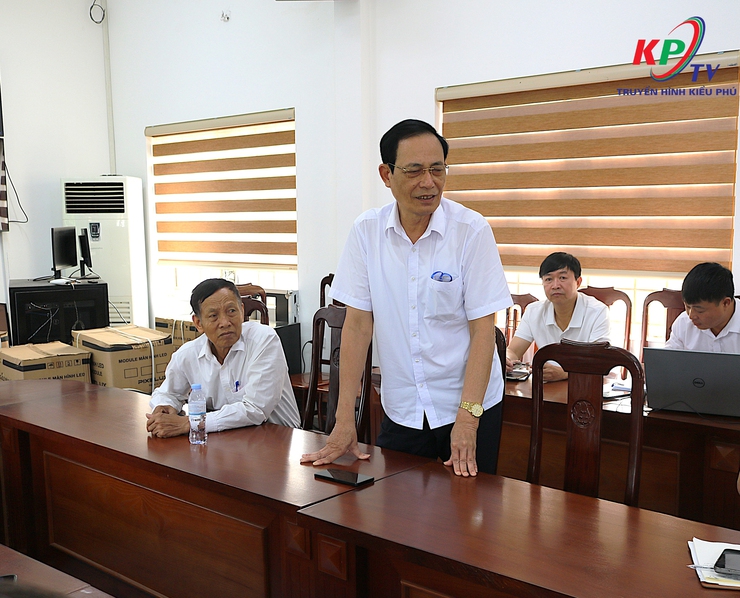 Ban cưỡng chế xã Kiều Phú tổ chức hội nghị triển khai phương án thực hiện biện pháp cưỡng chế đối với các công rình vi phạm đất đai, trật tự xây dựng trên địa bàn- Ảnh 6.