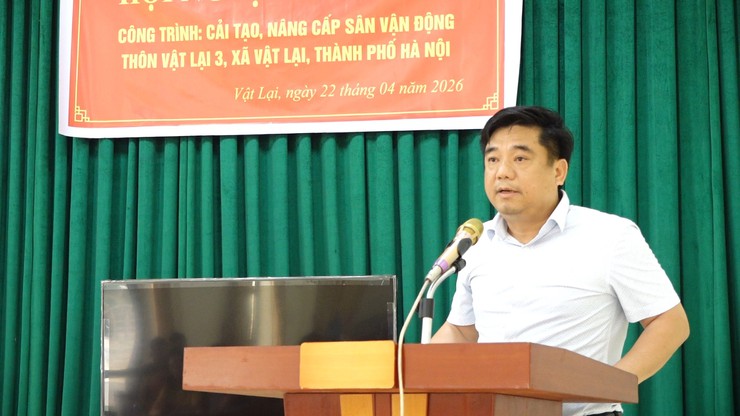 Xã Vật Lại khởi công cải tạo, nâng cấp sân vận động thôn Vật Lại 3- Ảnh 4.