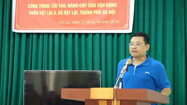 Xã Vật Lại khởi công cải tạo, nâng cấp sân vận động thôn Vật Lại 3- Ảnh 5.