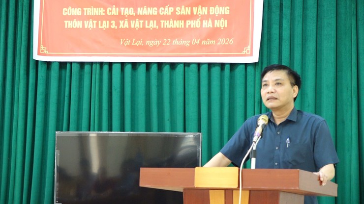 Xã Vật Lại khởi công cải tạo, nâng cấp sân vận động thôn Vật Lại 3- Ảnh 6.