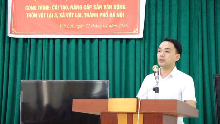 Xã Vật Lại khởi công cải tạo, nâng cấp sân vận động thôn Vật Lại 3- Ảnh 3.