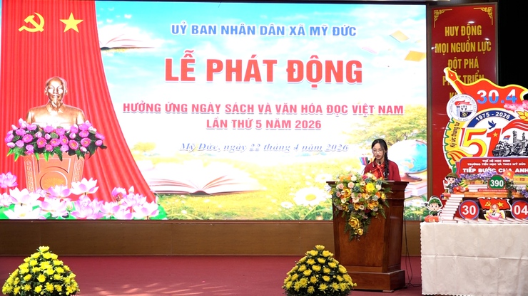 Xã Mỹ Đức Lan tỏa phong trào đọc sách- Ảnh 11.