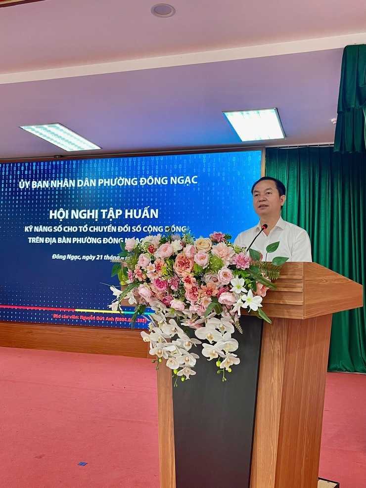 Phường Đông Ngạc tổ chức Lớp tập huấn Kỹ năng số cho Tổ chuyển đổi số cộng đồng năm 2026- Ảnh 2.