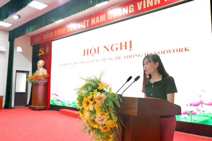 Xã Thiên Lộc tổ chức Hội nghị tập huấn, hướng dẫn sử dụng hệ thống HanoiWork- Ảnh 3.