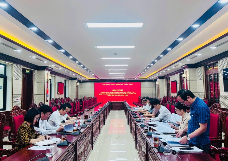  Phúc Thọ thông báo Nghị quyết giám sát về bảo vệ môi trường và quản lý trật tự đô thị trên địa bàn xã- Ảnh 4.