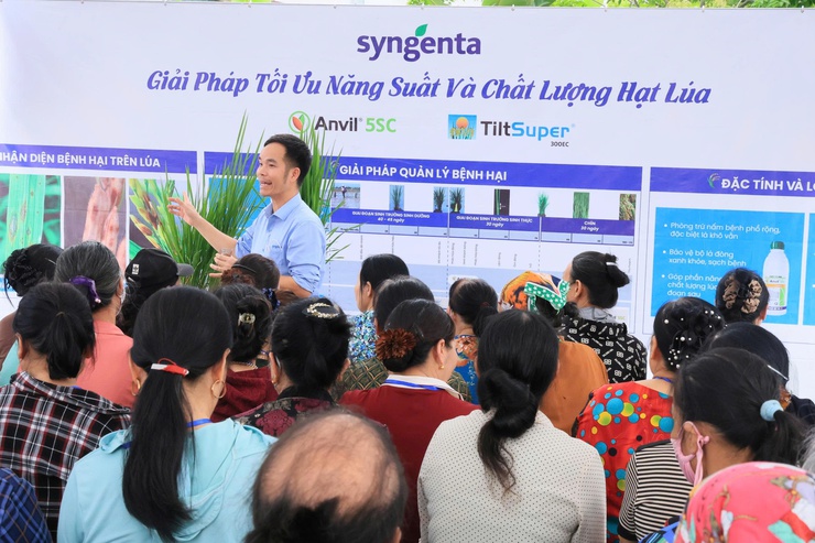 Công ty TNHH Syngenta phối hợp với Trung tâm Dịch vụ tổng hợp xã Thư Lâm tổ chức Hội nghị tọa đàm “Giải pháp tối ưu năng suất và chất lượng hạt lúa”- Ảnh 10.
