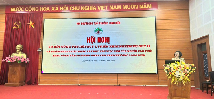 Hội người cao tuổi phường long biên sơ kết công tác quý I, triển khai nhiệm vụ quý II năm 2026- Ảnh 1.