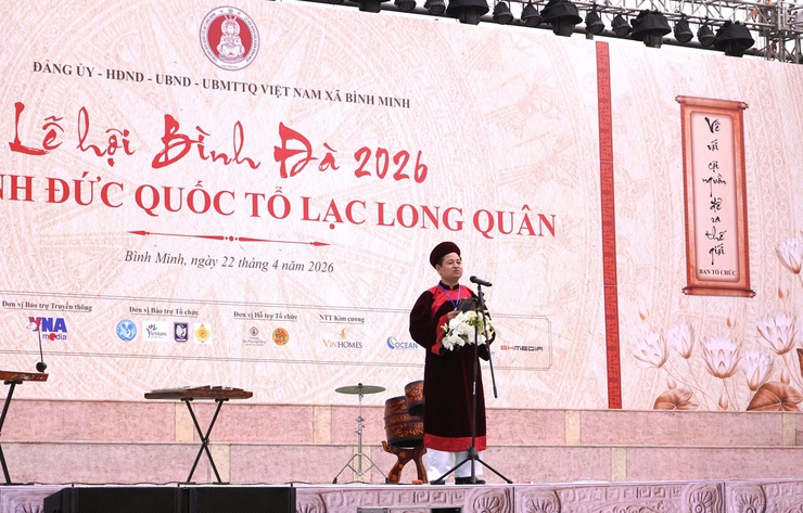 Bình Minh: Tái hiện nét đặc sắc trong lễ hội tưởng nhớ Đức Quốc Tổ Lạc Long Quân- Ảnh 2.