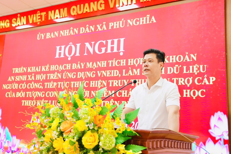 Hội nghị triển khai kế hoạch đẩy mạnh tích hợp tài khoản hưởng an sinh xã hội trên ứng dụng VneID; Làm sạch dữ liệu Người có công; tiếp tục thực hiện truy thu tiền trợ cấp của đối tượng con đẻ người nhiễm CĐHH theo Kết luận số 256- Ảnh 4.