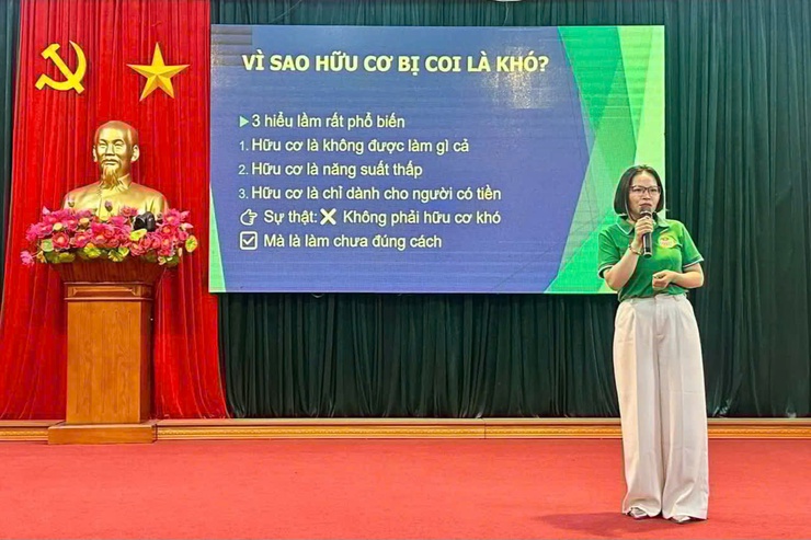 Hội Nông dân xã tổ chức tập huấn kỹ thuật sản xuất rau hữu cơ- Ảnh 2.