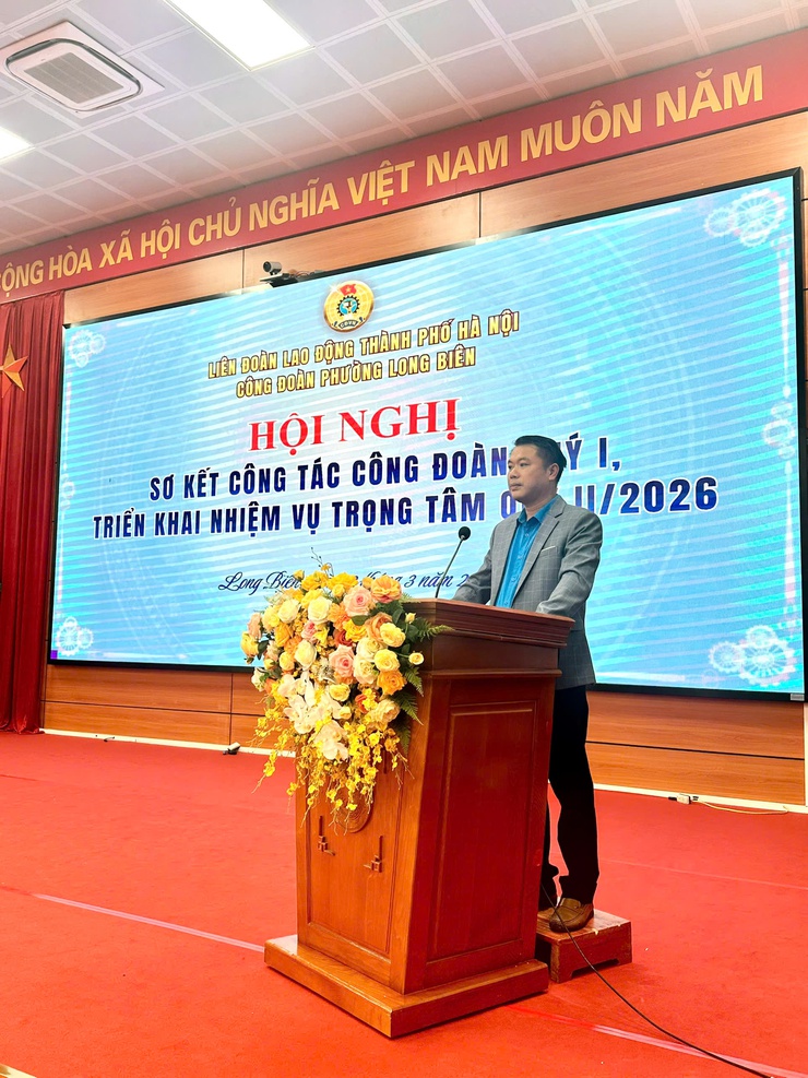 Công đoàn phường Long Biên: đẩy mạnh chăm lo đời sống đoàn viên gắn với các phong trào thi đua năm 2026- Ảnh 3.