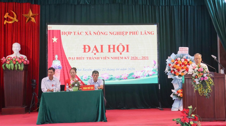 Đại hội Hợp tác xã nông nghiệp Phú Lãng nhiệm kỳ 2026–2031:Mở ra chặng đường phát triển mới- Ảnh 2.