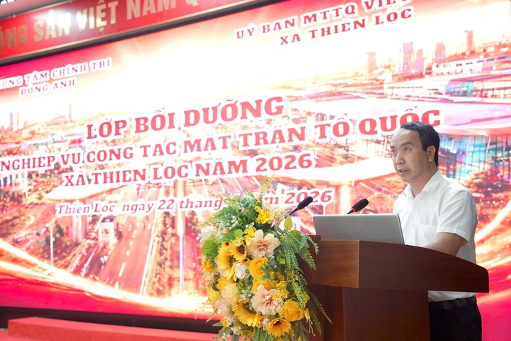 UBMTTQ xã Thiên Lộc phối hợp với Trung tâm Chính trị xã Đông Anh tổ chức lớp bồi dưỡng nghiệp vụ công tác MTTQ năm 2026- Ảnh 4.
