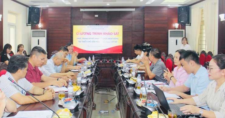 HỘI NGHỊ KHẢO SÁT THIẾT CHẾ VĂN HÓA THỂ THAO- Ảnh 2.