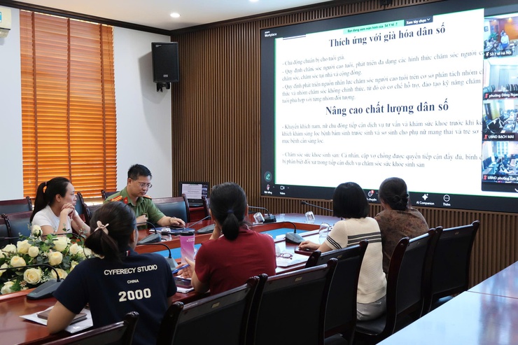 Đông Ngac tham gia Hội nghị trực tuyến, quán triệt, phổ biến, tuyên truyền Luật Dân số- Ảnh 1.