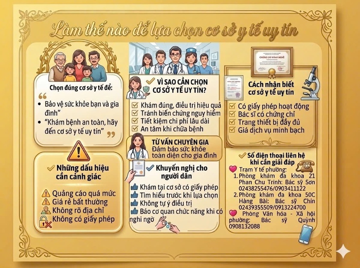  Lựa chọn cơ sở y tế uy tín khi cần khám bệnh, chữa bệnh?

- Ảnh 1.