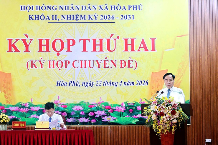 HĐND xã Hòa Phú: Tổ chức Kỳ họp chuyên đề - Kỳ họp thứ II, nhiệm kỳ 2026 -2031- Ảnh 6.