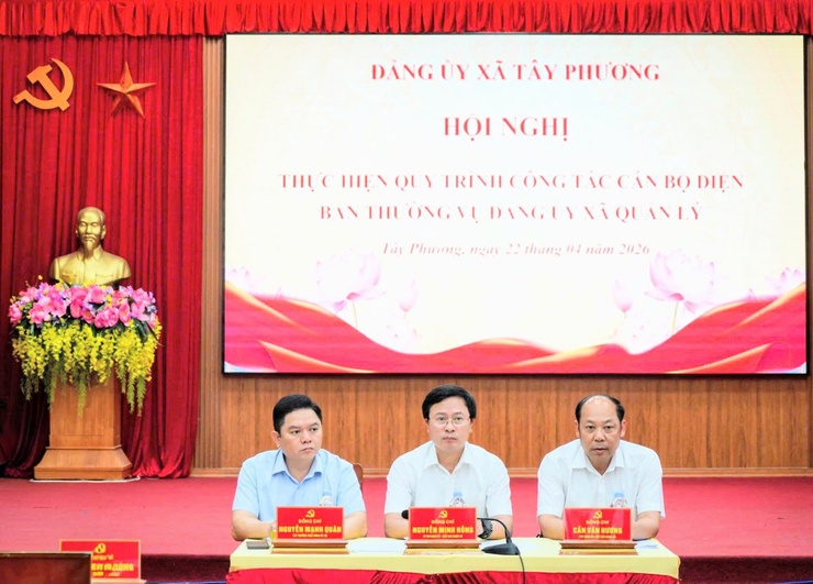 Tây Phương tổ chức Hội nghị cán bộ chủ chốt thực hiện quy trình kiện toàn, bổ sung Ủy viên Ban Chấp hành Đảng bộ xã nhiệm kỳ 2025 - 2030- Ảnh 1.