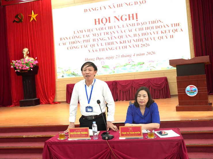 ĐẢNG ỦY XÃ HƯNG ĐẠO TỔ CHỨC HỘI NGHỊ LÀM VIỆC VỚI CHI ỦY, LÃNH ĐẠO THÔN, BAN CÔNG TÁC MẶT TRẬN VÀ CÁC CHI HỘI ĐOÀN THỂ CÁC THÔN PHÚ HẠNG, YÊN QUÁN, HẠ HÒA- Ảnh 14.