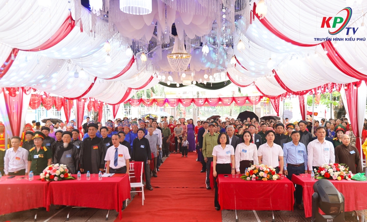 Thôn Ngọc Phúc xã Kiều Phú tổ chức Lễ đón Bằng công nhận Di tích lịch sử văn hoá cấp Thành phố miếu Vườn Nở- Ảnh 3.