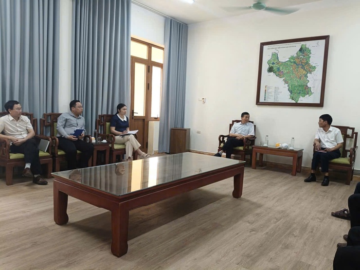 UBMTTQ xã Hòa Lạc: Làm việc với họ giáo Thạch Hòa, tạo đồng thuận trong GPMB Dự án Khu Công nghệ cao- Ảnh 1.