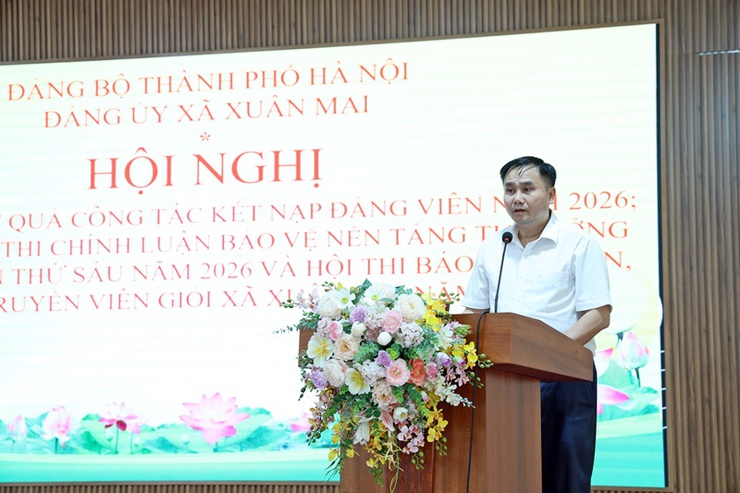 Xuân Mai: Nâng cao trách nhiệm chi bộ trong phát triển Đảng và tham gia các cuộc thi chính trị- Ảnh 2.