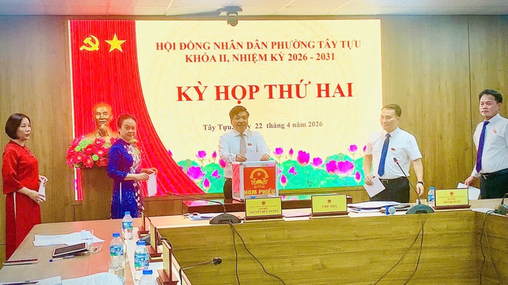 Kỳ họp thứ Hai HĐND phường Tây Tựu nhiệm kỳ 2026 -2031- Ảnh 1.