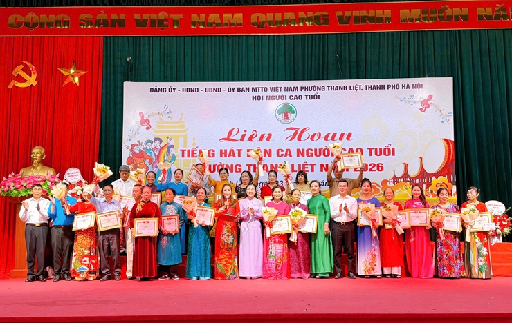 Sôi nổi Liên hoan “Tiếng hát dân ca Người cao tuổi” phường Thanh Liệt năm 2026- Ảnh 18.