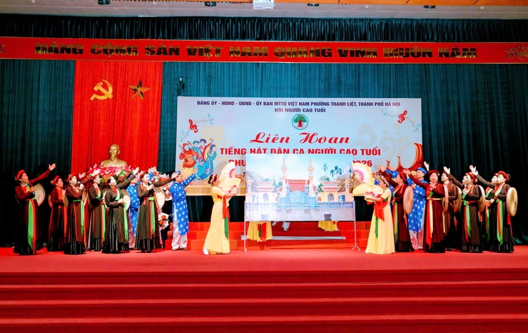 Sôi nổi Liên hoan “Tiếng hát dân ca Người cao tuổi” phường Thanh Liệt năm 2026- Ảnh 9.