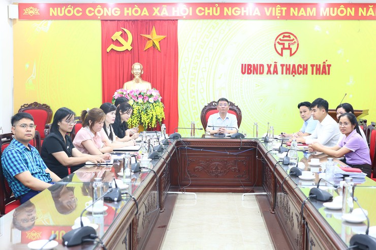 XÃ THẠCH THẤT THAM DỰ HỘI NGHỊ TRỰC TUYẾN VỀ CẢI CÁCH HÀNH CHÍNH, KIỂM SOÁT THỦ TỤC HÀNH CHÍNH VÀ PHÂN CẤP, ỦY QUYỀN- Ảnh 1.