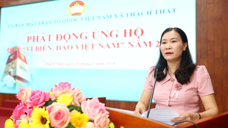 THẠCH THẤT PHÁT ĐỘNG ỦNG HỘ QUỸ “VÌ BIỂN, ĐẢO VIỆT NAM” NĂM 2026- Ảnh 1.