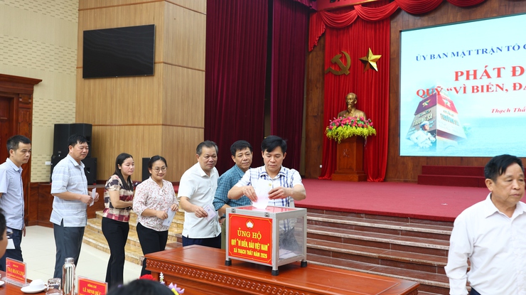 THẠCH THẤT PHÁT ĐỘNG ỦNG HỘ QUỸ “VÌ BIỂN, ĐẢO VIỆT NAM” NĂM 2026- Ảnh 5.