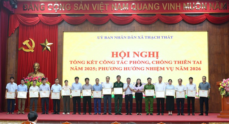 THẠCH THẤT: TỔNG KẾT CÔNG TÁC PHÒNG, CHỐNG THIÊN TAI NĂM 2025, TRIỂN KHAI NHIỆM VỤ NĂM 2026- Ảnh 3.