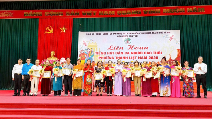 Sôi nổi Liên hoan “Tiếng hát dân ca Người cao tuổi” phường Thanh Liệt năm 2026- Ảnh 17.