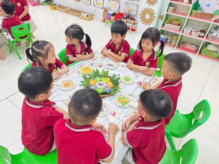 HOẠT ĐỘNG TRẢI NGHIỆM LÀM BÁNH TRÔI ĐÓN TẾT HÀN THỰC- Ảnh 2.