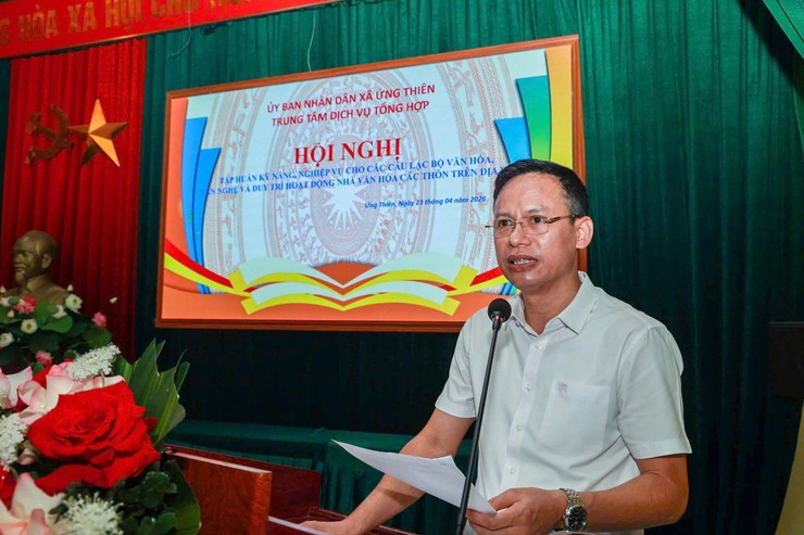 Khai mạc lớp tập huấn kỹ năng, nghiệp vụ cho các câu lạc bộ văn hóa, văn nghệ và hoạt động Nhà văn hóa thôn năm 2026- Ảnh 3.