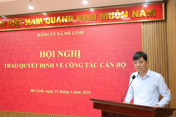 Xã Mê Linh trao quyết định về công tác cán bộ- Ảnh 2.