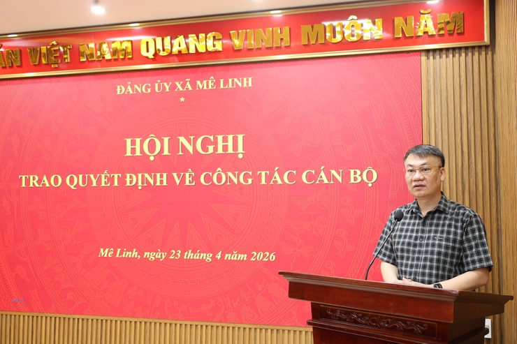 Xã Mê Linh trao quyết định về công tác cán bộ- Ảnh 3.